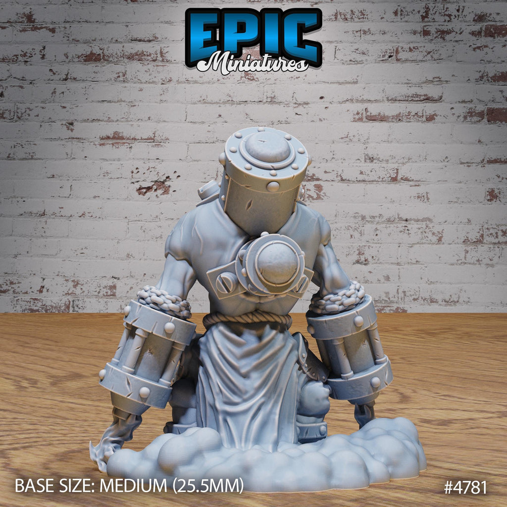 Steam Servant Option #4781 back DND miniature Steam Society 16k resin