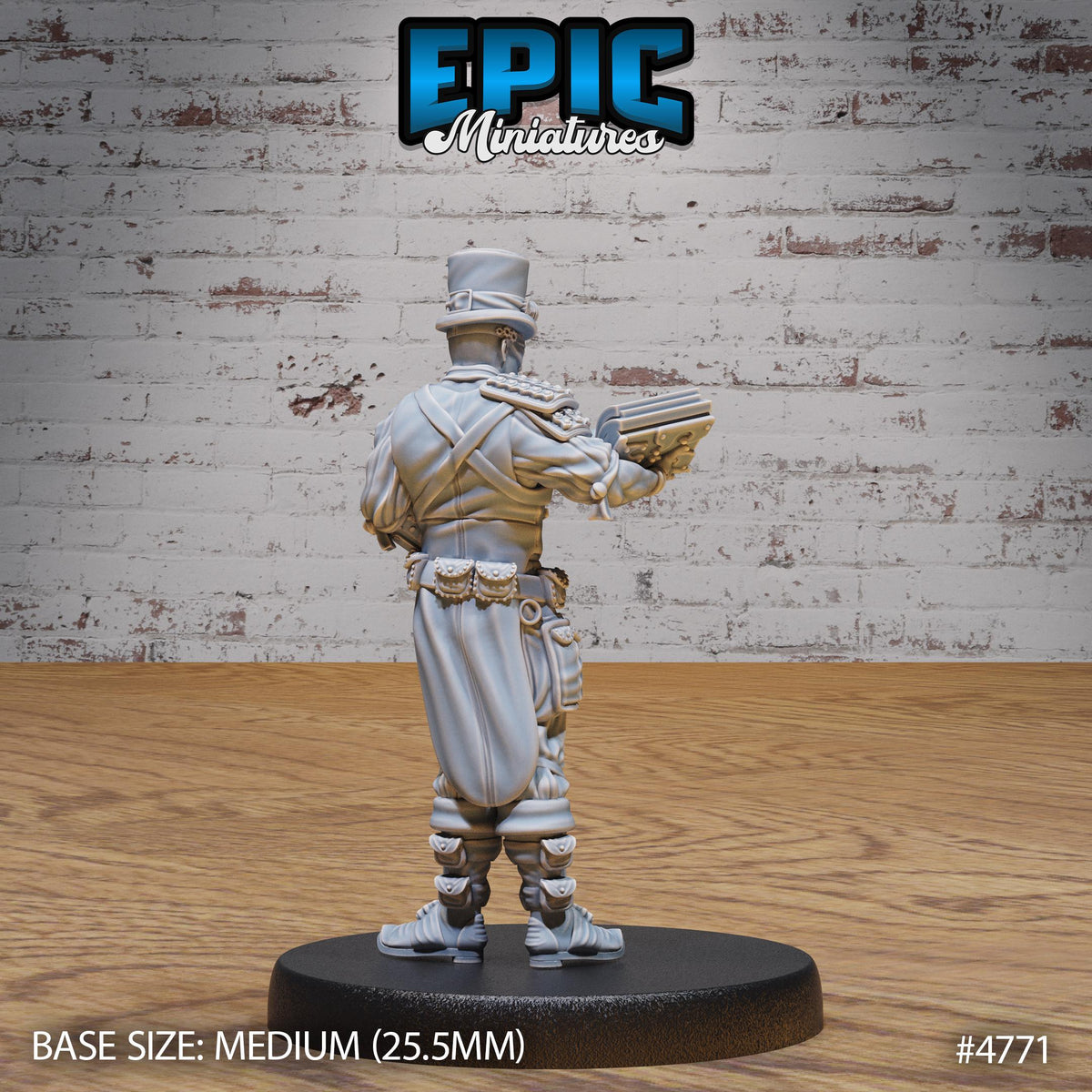 Esoteric Society Option #4771 back DND miniature Steam Society 16k resin