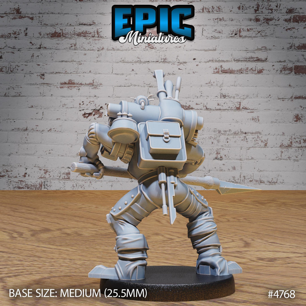 Construct Alchemist Option #4768 back DND miniature Steam Society 16k resin