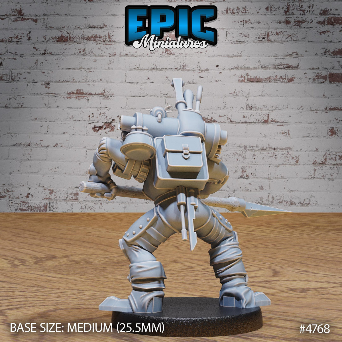 Construct Alchemist Option #4768 back DND miniature Steam Society 16k resin