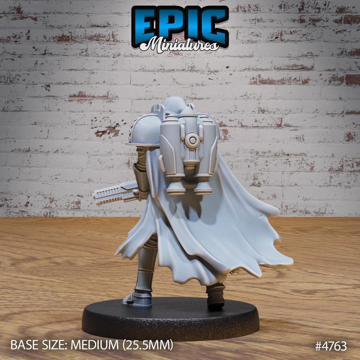 Jetpack Headhunter Option #4763 back DND miniature Steam Society 16k resin