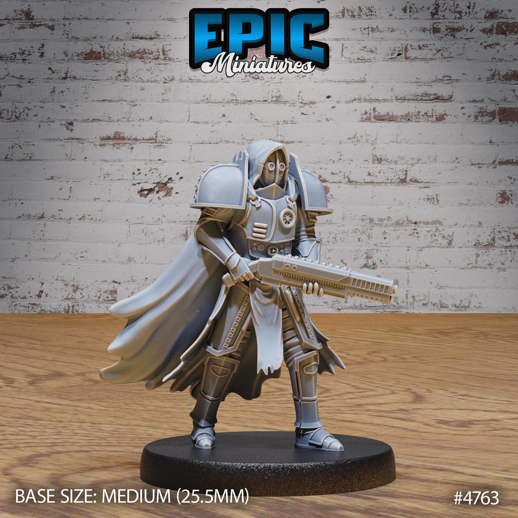 Jetpack Headhunter Option #4763 front DND miniature Steam Society 16k resin