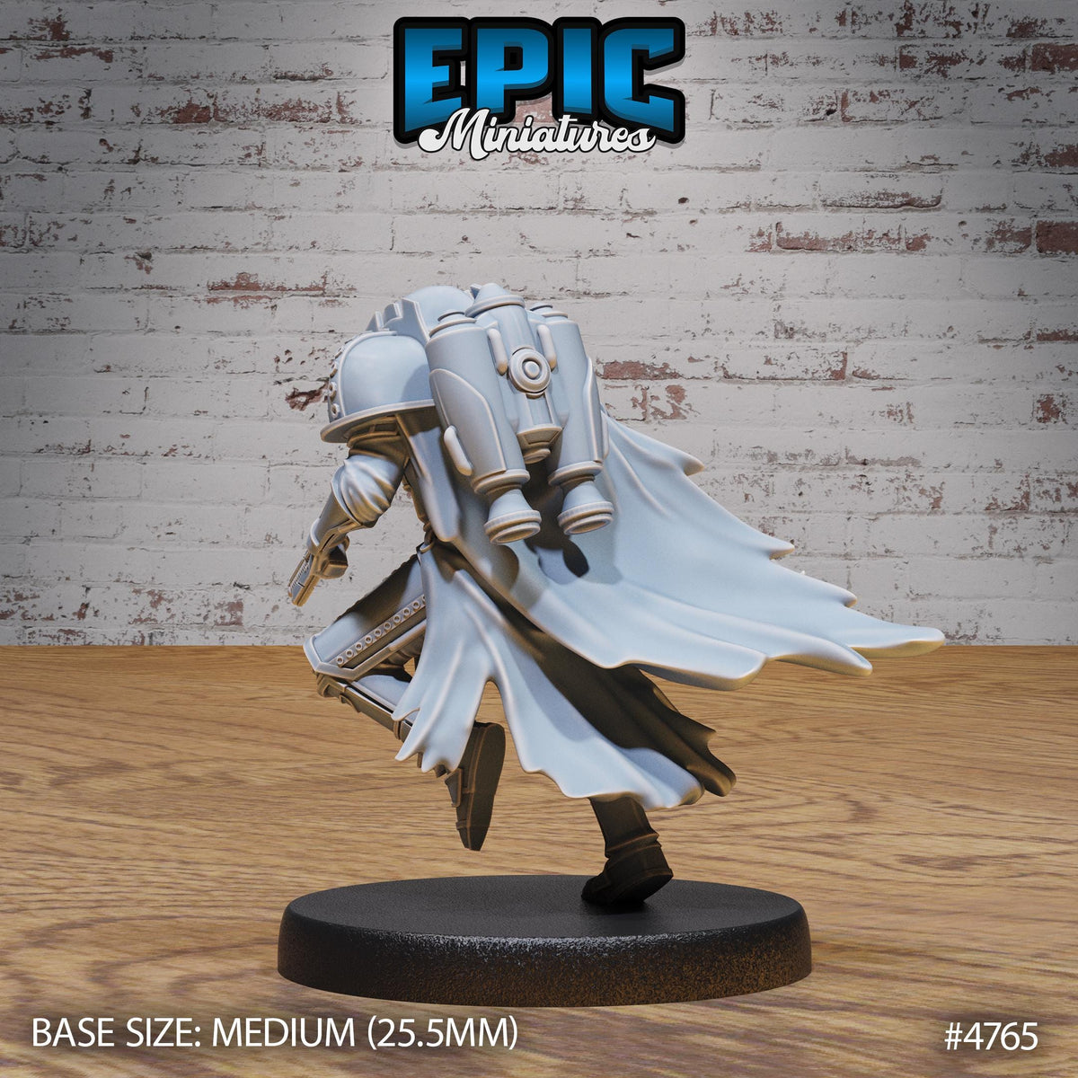 Jetpack Headhunter Option #4765 back DND miniature Steam Society 16k resin
