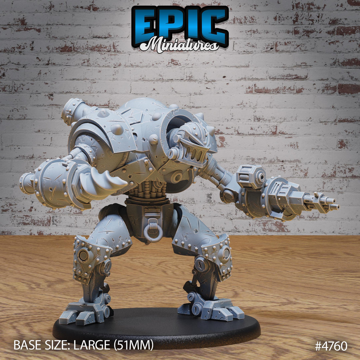 Battle Automaton Option #4760 front DND miniature Steam Society 16k resin