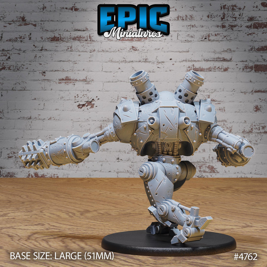Battle Automaton Option #4762 back DND miniature Steam Society 16k resin