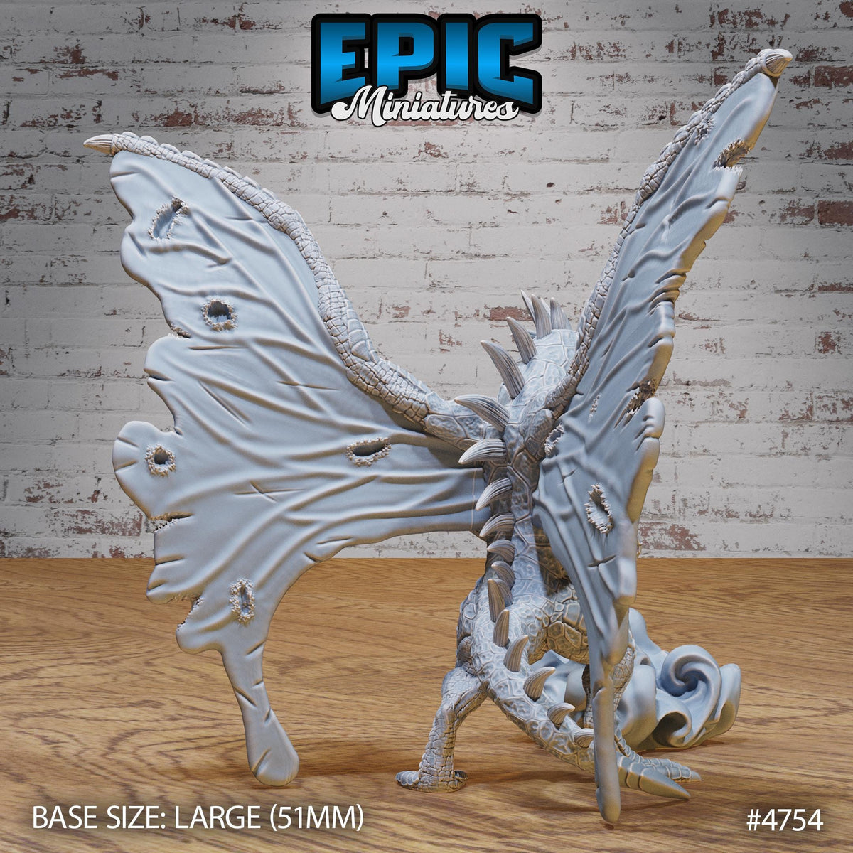 Fairy Dragon Option #4754 back DND miniature Old Fables 16k resin