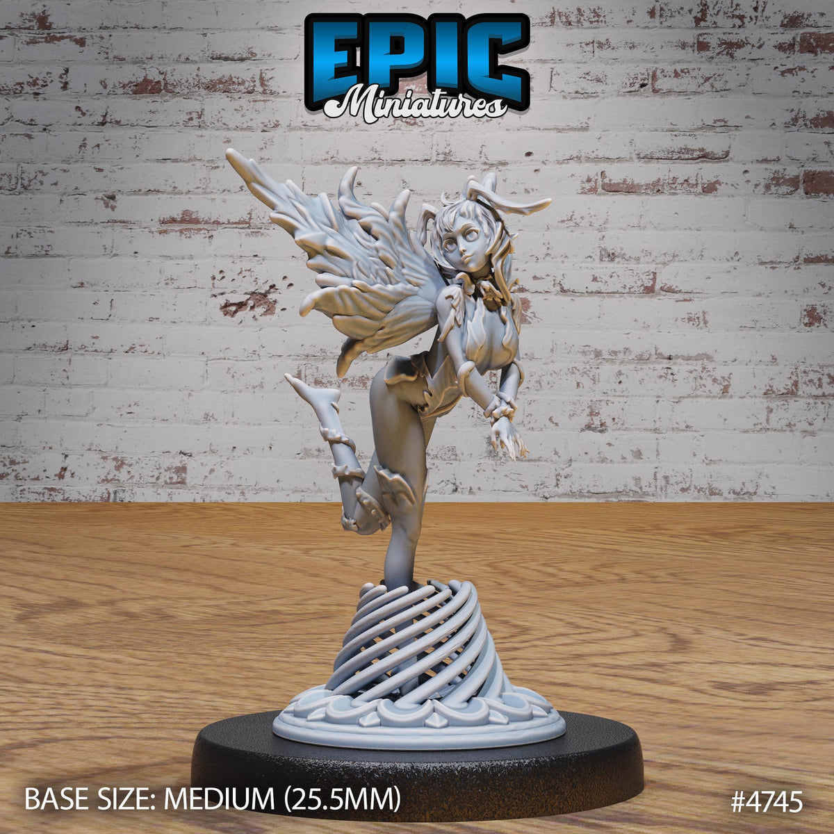 Wonder Pixie Set of 3 DND Minis | Old Fables Collection | TTRPG | Curse of Strahd Netherdeep Exandria Fewild Wildmother Fairy Sprite Fae Option #4745 front DND miniature  16k resin