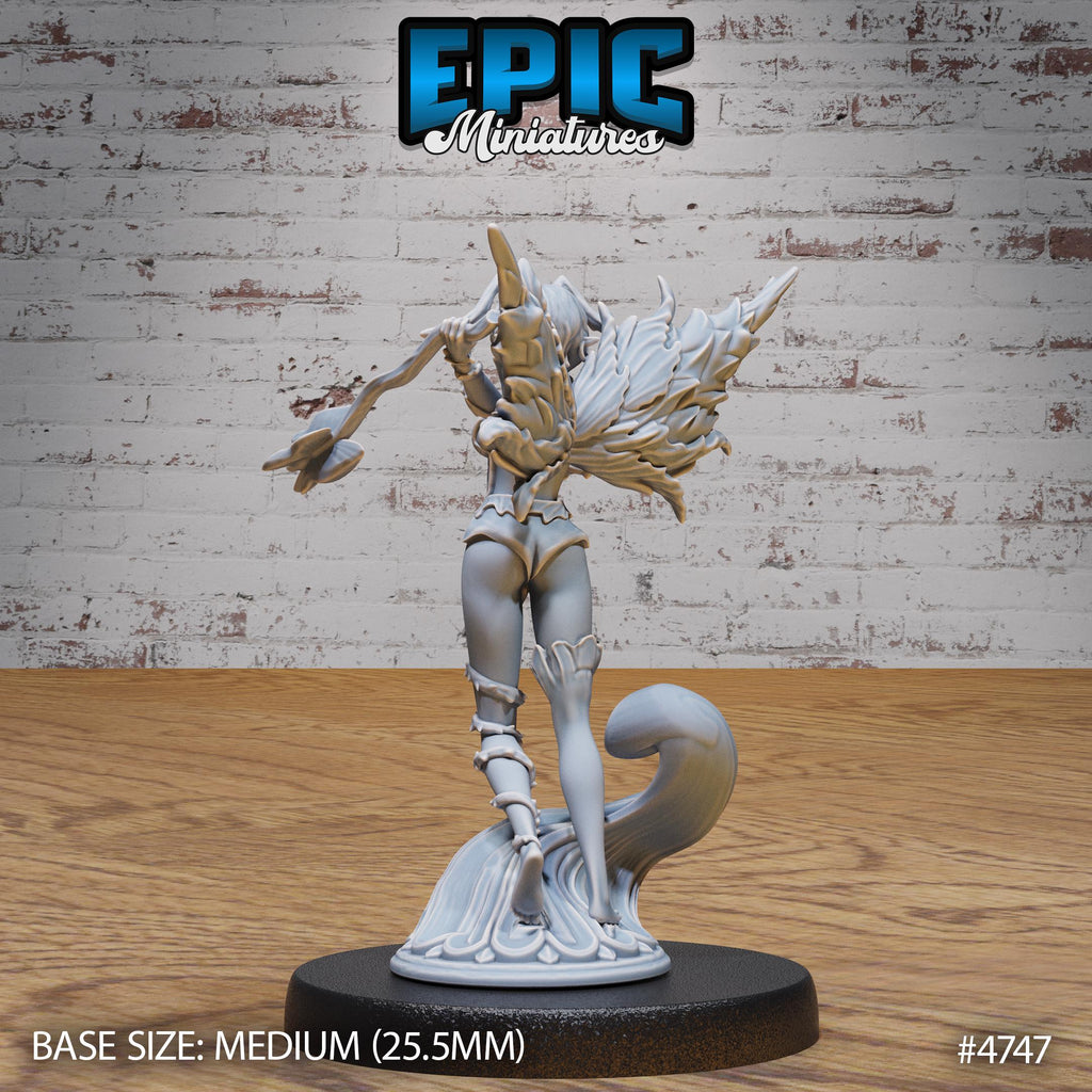Wonder Pixie Set of 3 DND Minis | Old Fables Collection | TTRPG | Curse of Strahd Netherdeep Exandria Fewild Wildmother Fairy Sprite Fae Option #4747 back DND miniature  16k resin