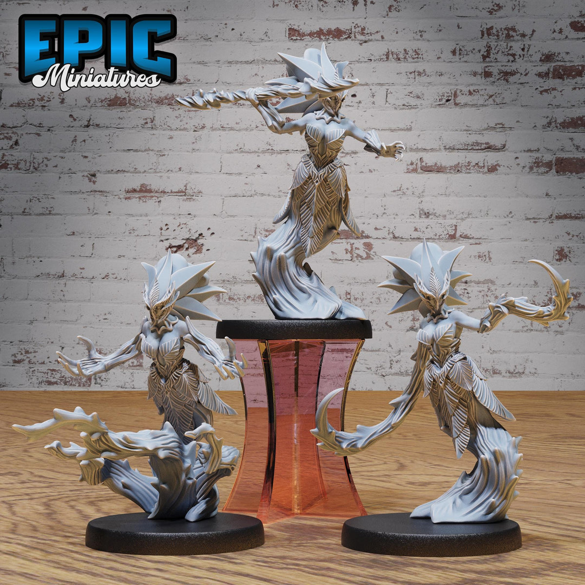 Rose Spirit Set of 3 DND miniatures group photo Old Fables