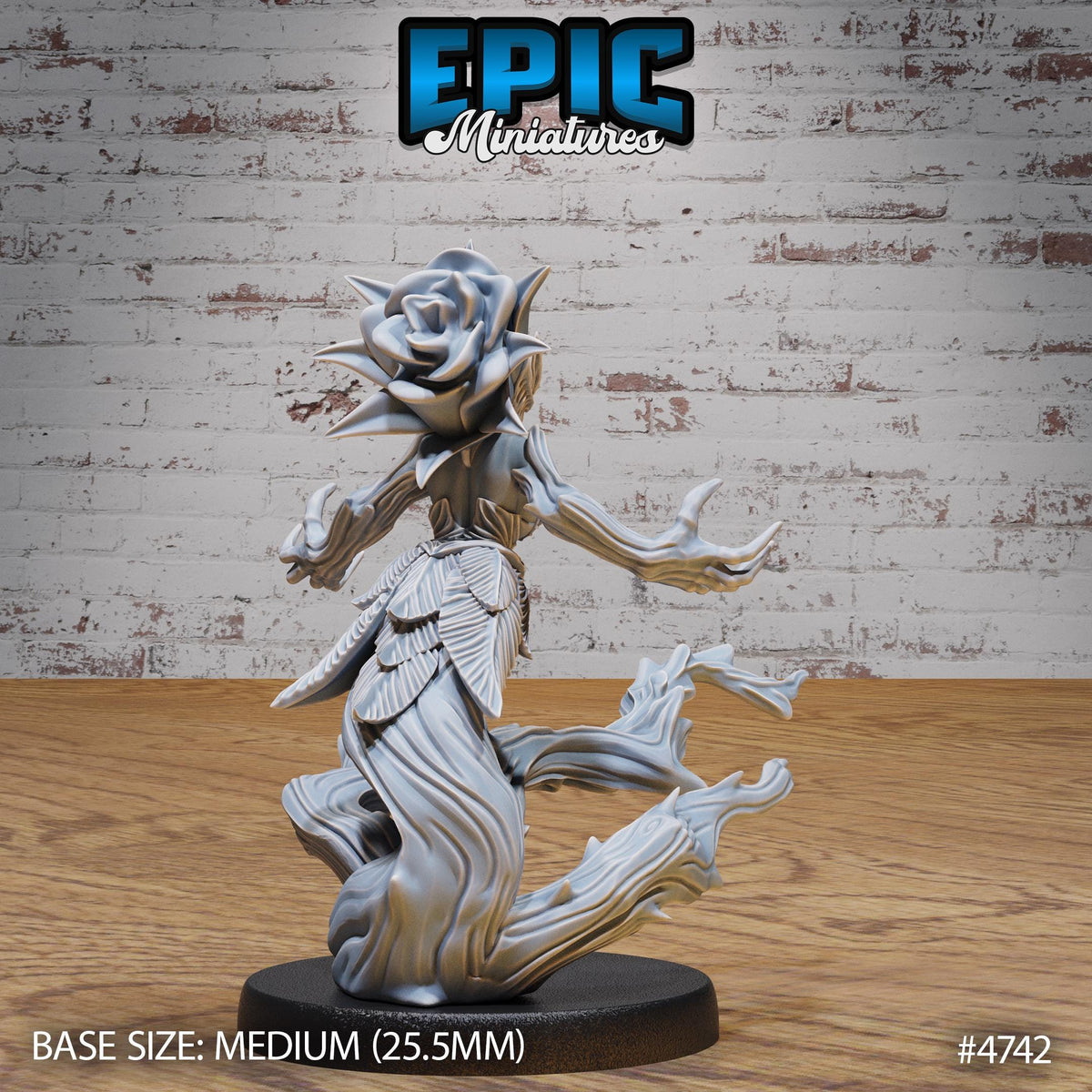 Rose Spirit Option #4742 back DND miniature Old Fables 16k resin