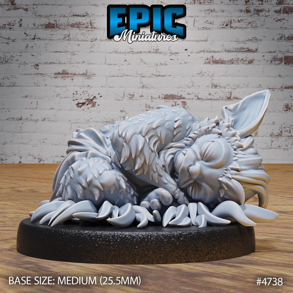 Baby Bugbear Option #4738 front DND miniature Old Fables 16k resin