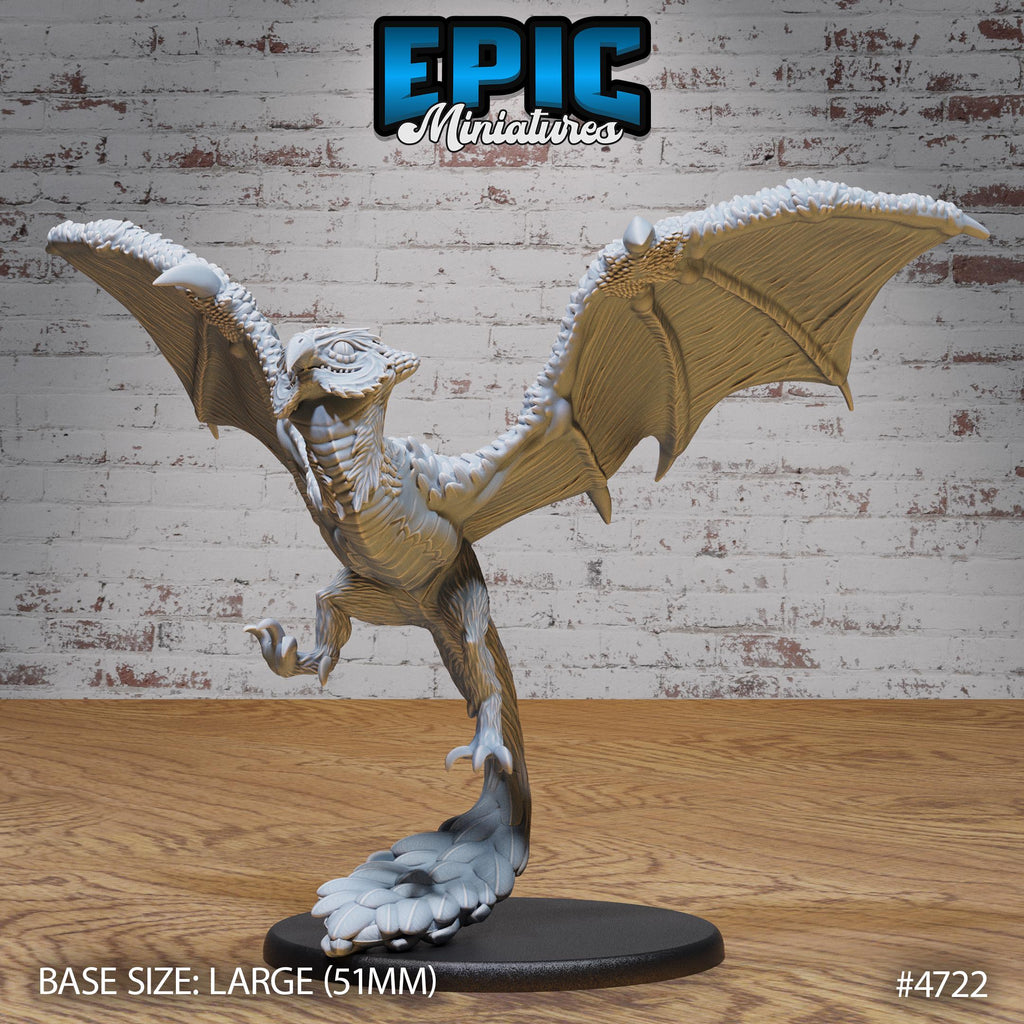 Owl Wyvern Option #4722 front DND miniature Old Fables 16k resin