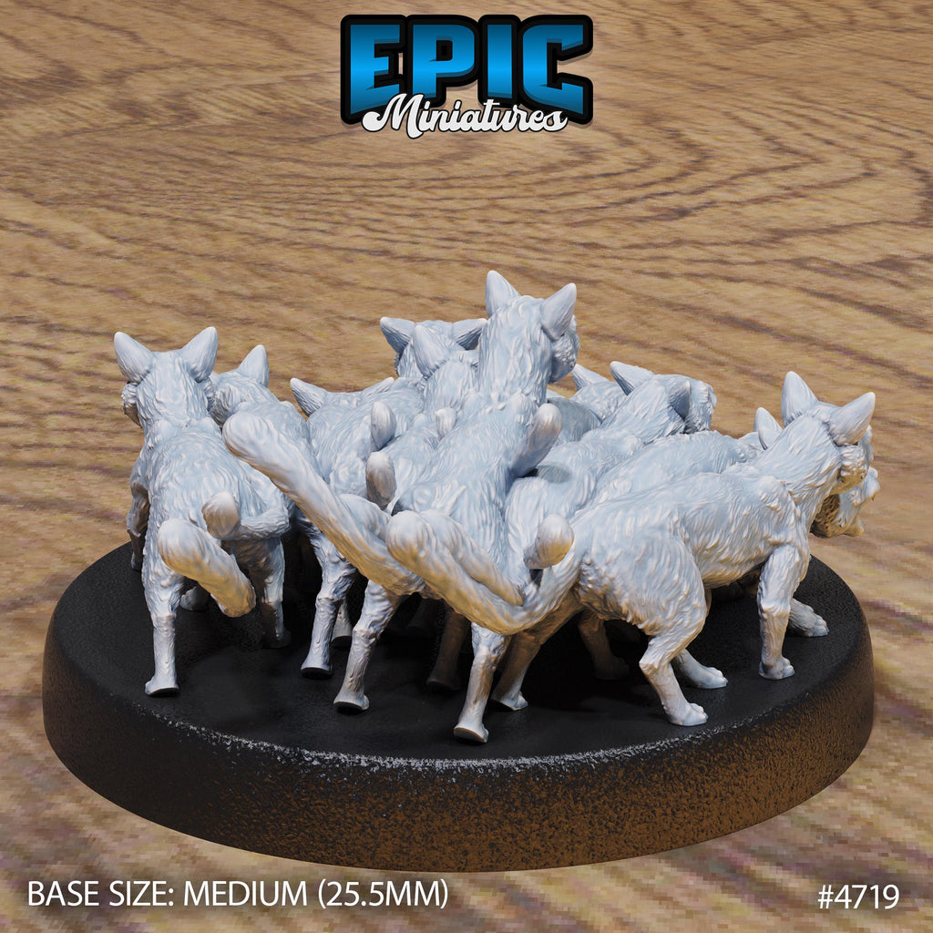 Cat Swarm Option #4719 back DND miniature Old Fables 16k resin