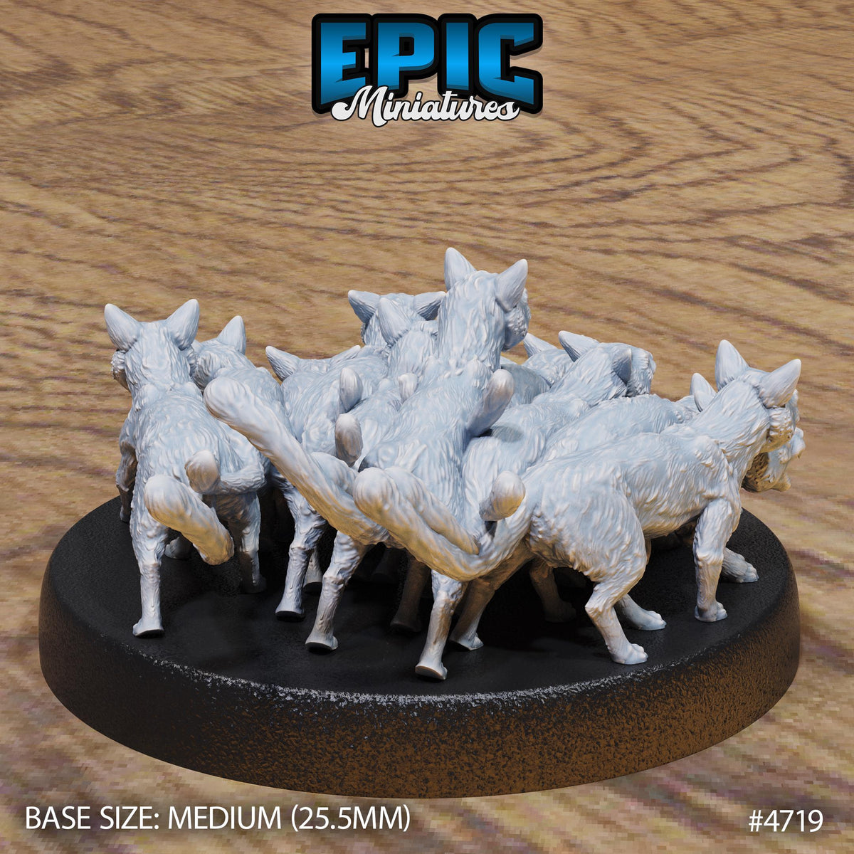Cat Swarm Option #4719 back DND miniature Old Fables 16k resin