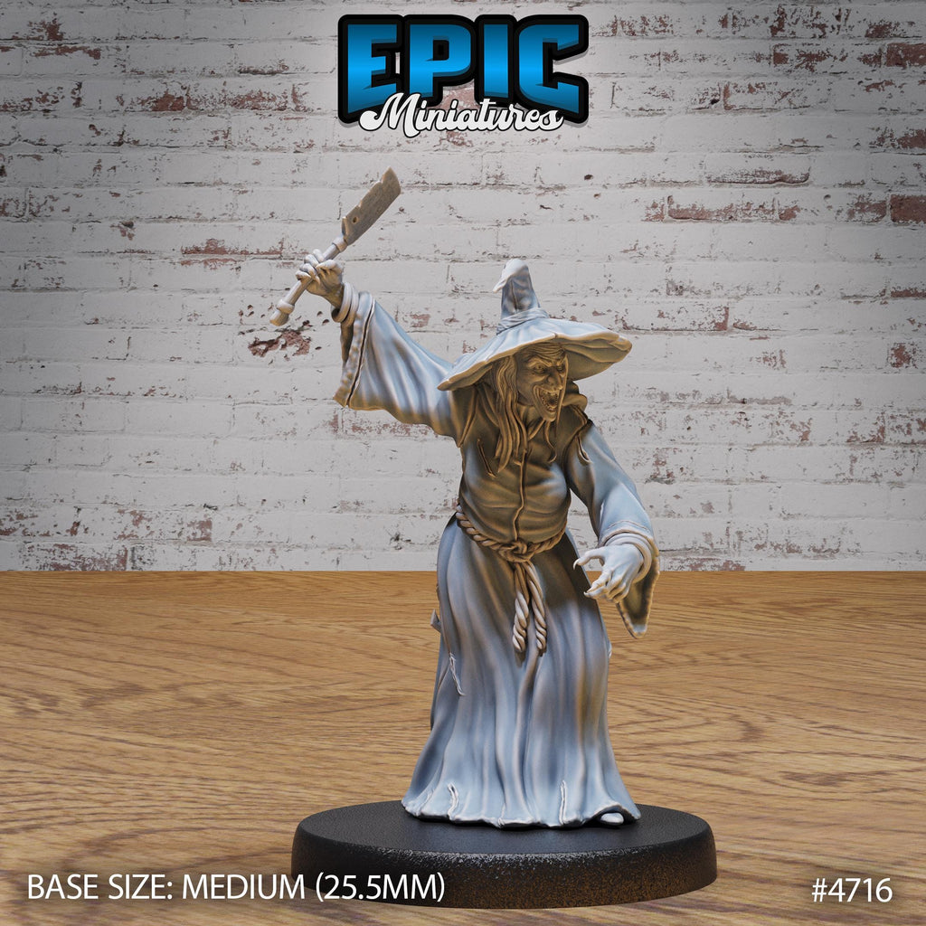Green Hag Option #4716 front DND miniature Old Fables 16k resin