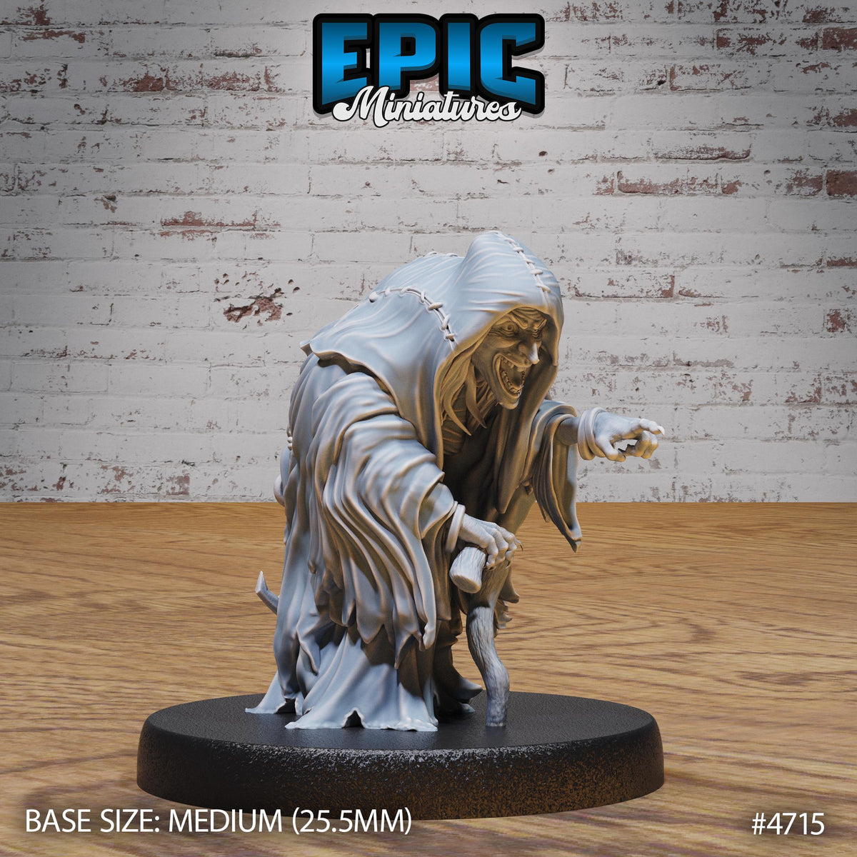Green Hag Option #4715 front DND miniature Old Fables 16k resin