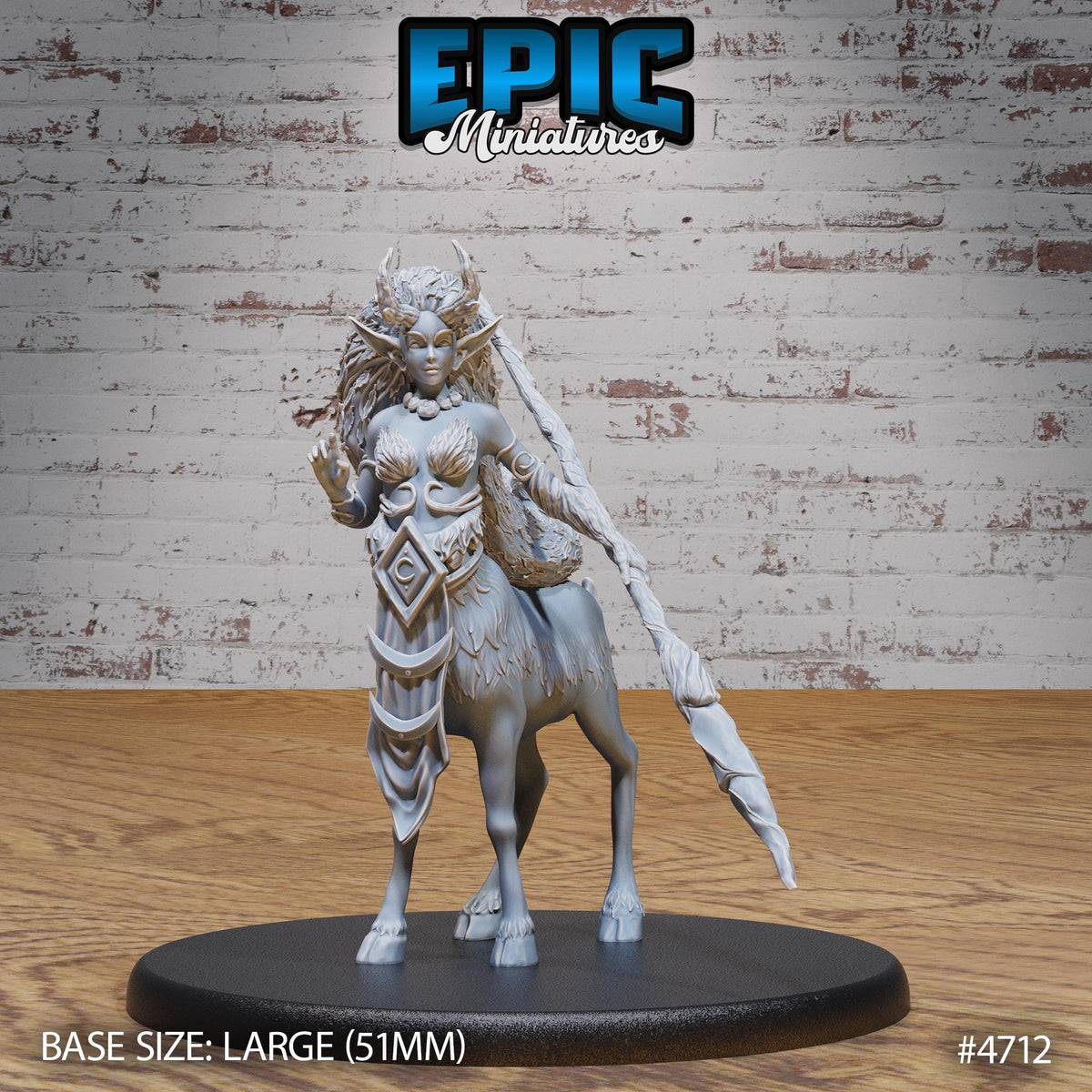 Faun Druid Option #4712 front DND miniature Old Fables 16k resin