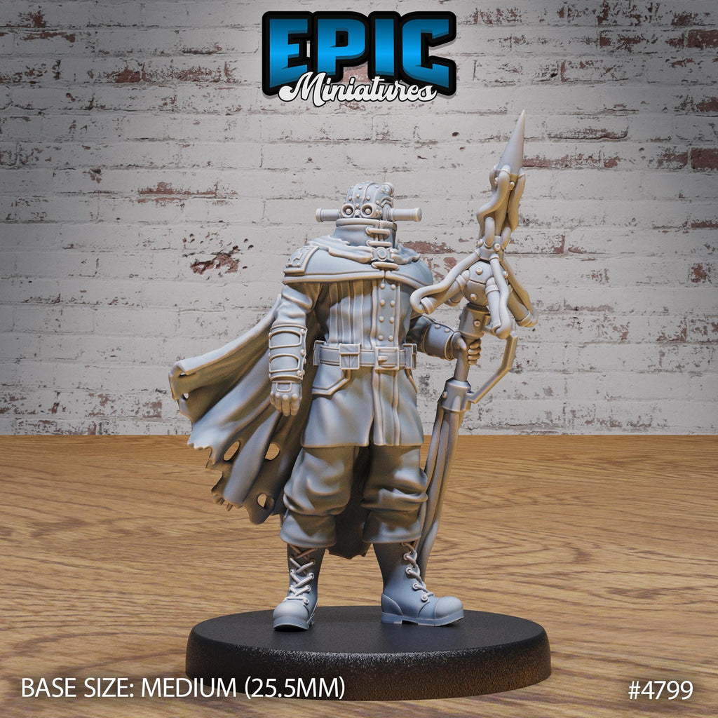 Iron Mind Warrior Option #4799 front DND miniature Steam Society 16k resin