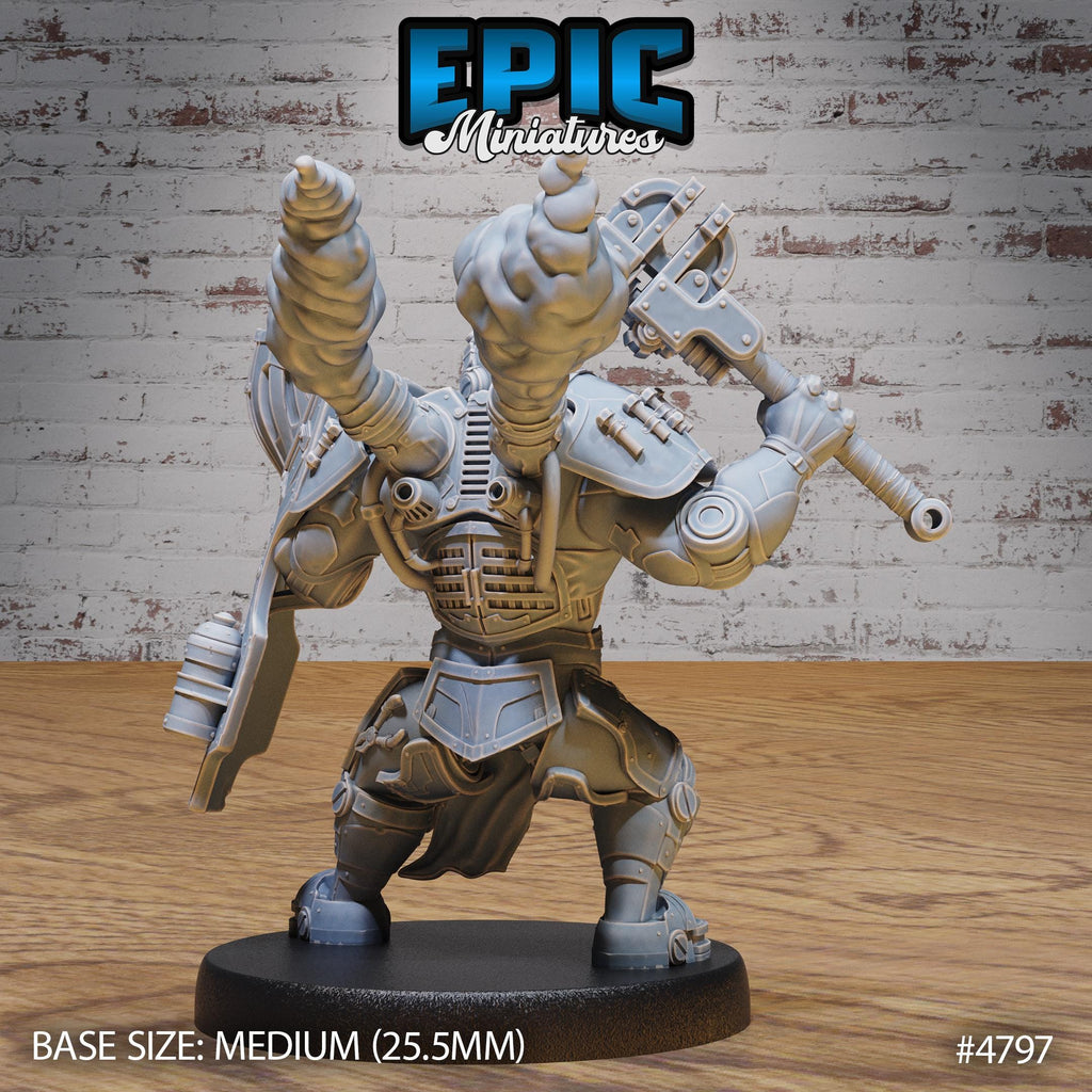 Tinkerer Knight Option #4797 back DND miniature Steam Society 16k resin