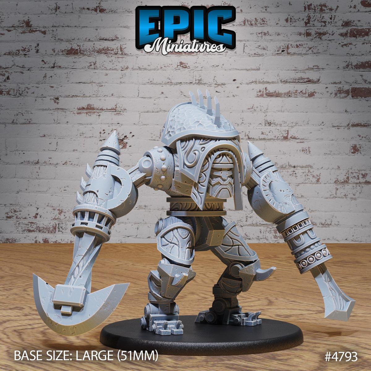 Destruction Automaton Option #4793 front DND miniature Steam Society 16k resin