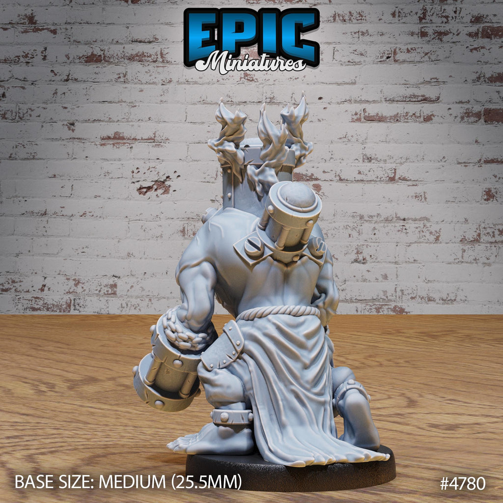 Steam Servant Option #4780 back DND miniature Steam Society 16k resin