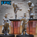 Esoteric Society Set of 4 DND miniatures group photo Steam Society