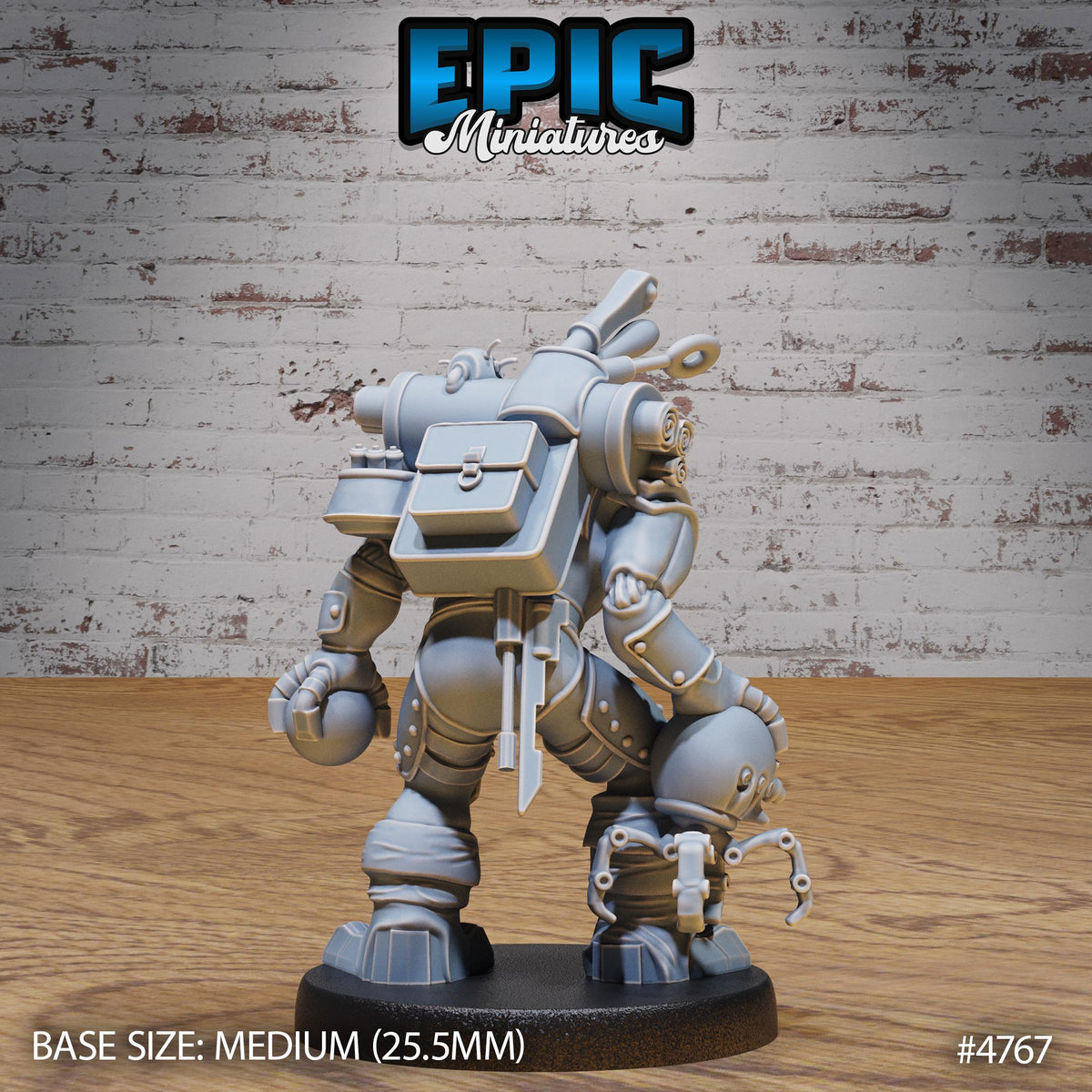 Construct Alchemist Option #4767 back DND miniature Steam Society 16k resin