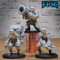 Airship Pilot Set of 3 DND miniatures group photo Steam Society