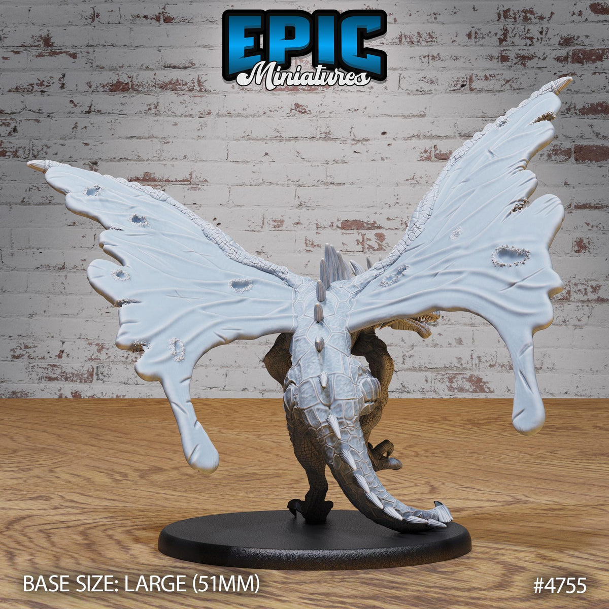 Fairy Dragon Option #4755 back DND miniature Old Fables 16k resin