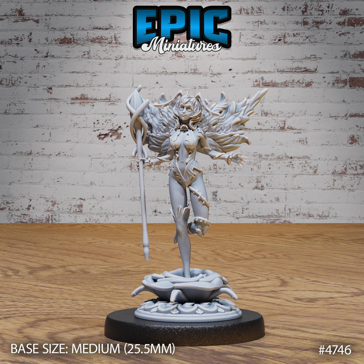 Wonder Pixie Set of 3 DND Minis | Old Fables Collection | TTRPG | Curse of Strahd Netherdeep Exandria Fewild Wildmother Fairy Sprite Fae Option #4746 front DND miniature  16k resin