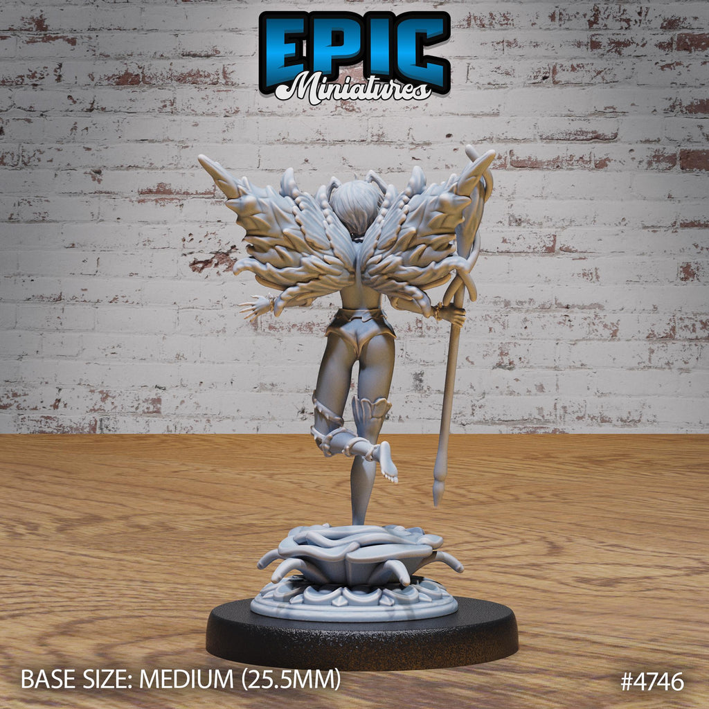 Wonder Pixie Set of 3 DND Minis | Old Fables Collection | TTRPG | Curse of Strahd Netherdeep Exandria Fewild Wildmother Fairy Sprite Fae Option #4746 back DND miniature  16k resin
