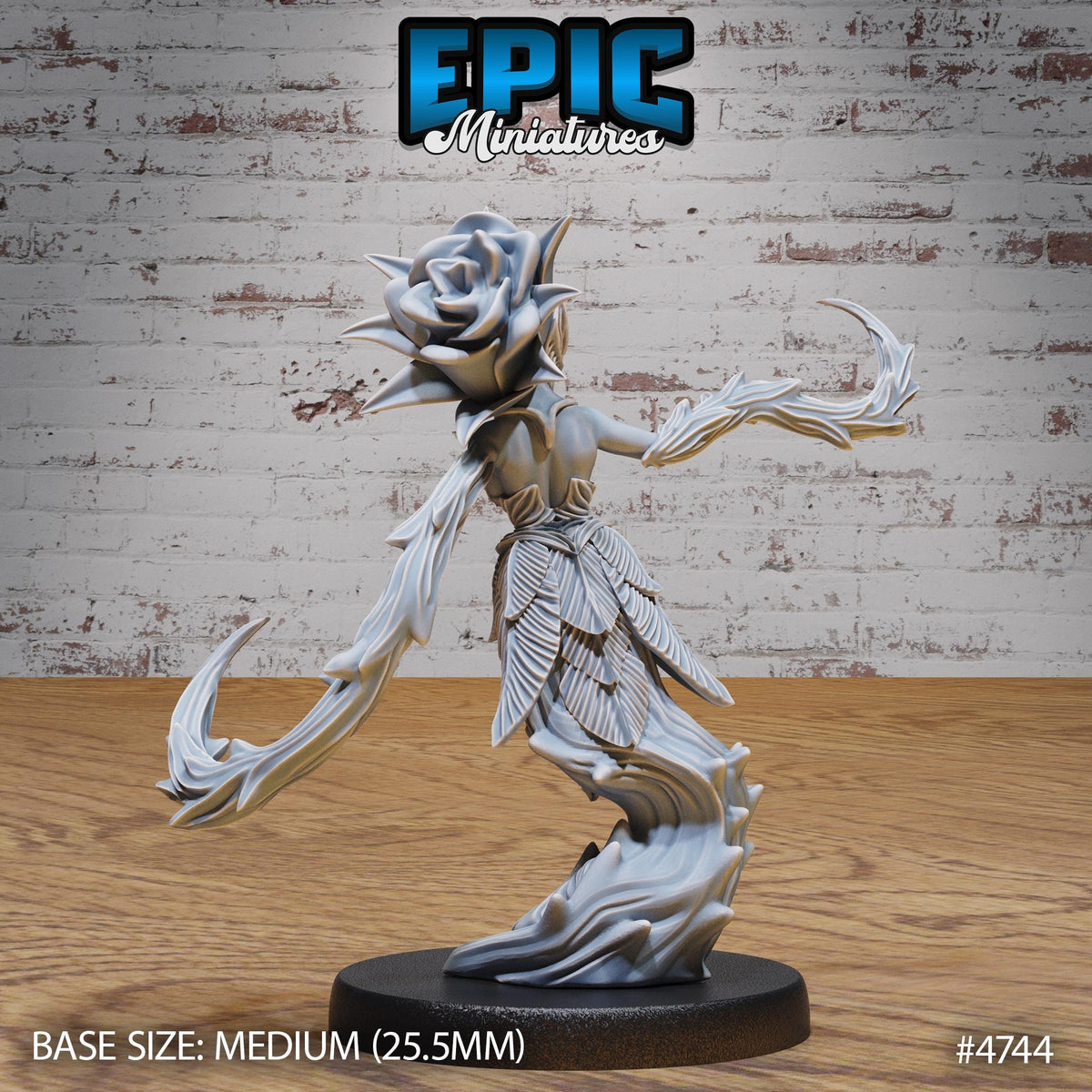 Rose Spirit Option #4744 back DND miniature Old Fables 16k resin
