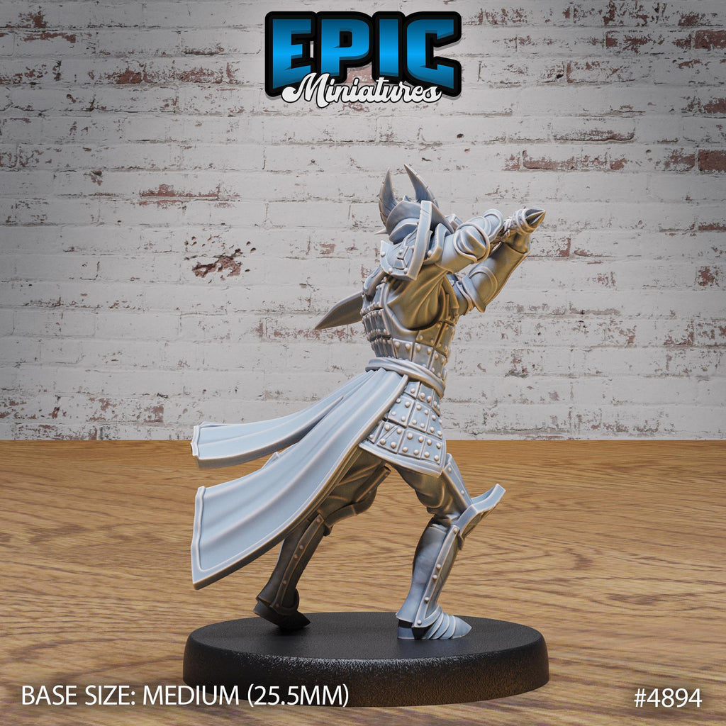 Platinum Paladin Option #4894 back DND miniature Age of Dragons 16k resin