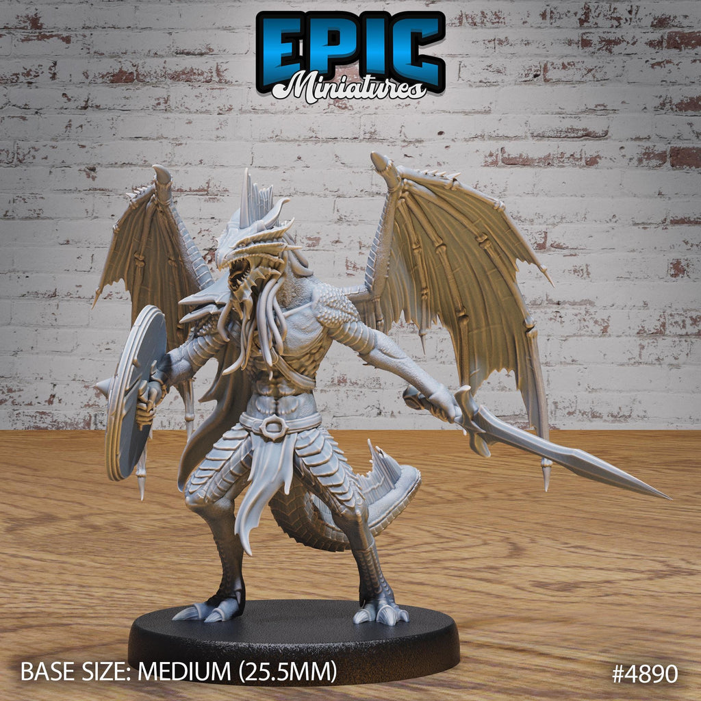 Draconic Demon Option #4890 front DND miniature Age of Dragons 16k resin