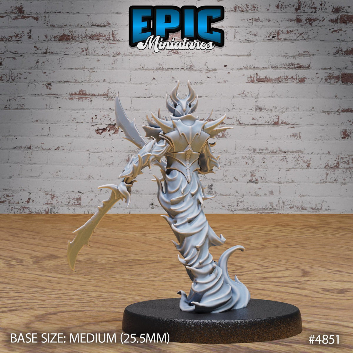Flame Myrmidon Fire Option #4851 back DND miniature Age of Dragons 16k resin