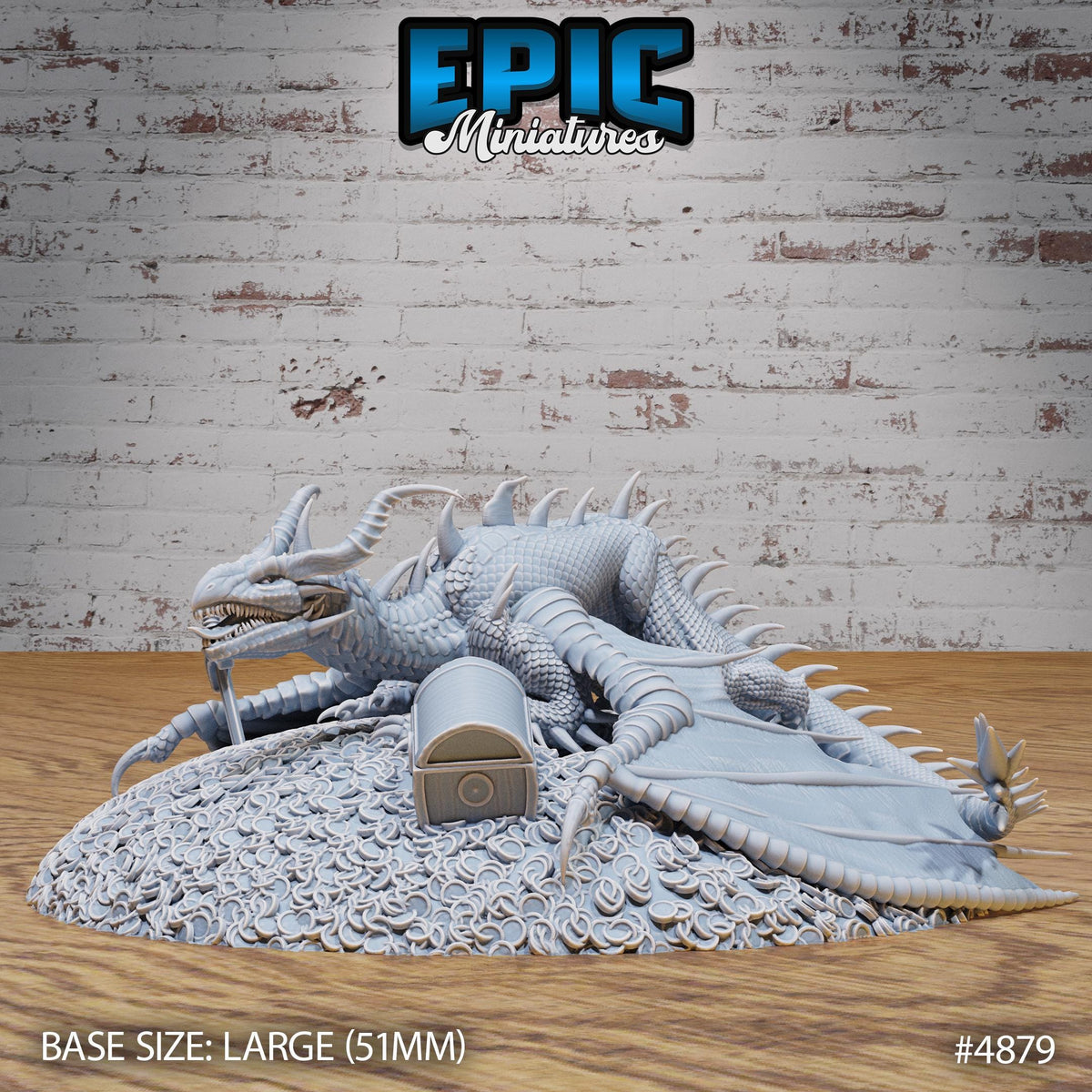 Classic Dragon Option #4879 front DND miniature Age of Dragons 16k resin