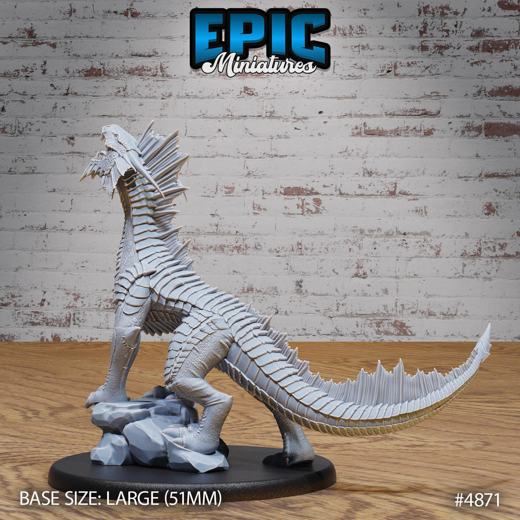 Silver Guard Drake Option #4871 back DND miniature Age of Dragons 16k resin