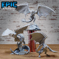 Huge Demise Wyvern Set of 3 DND miniatures group photo Age of Dragons