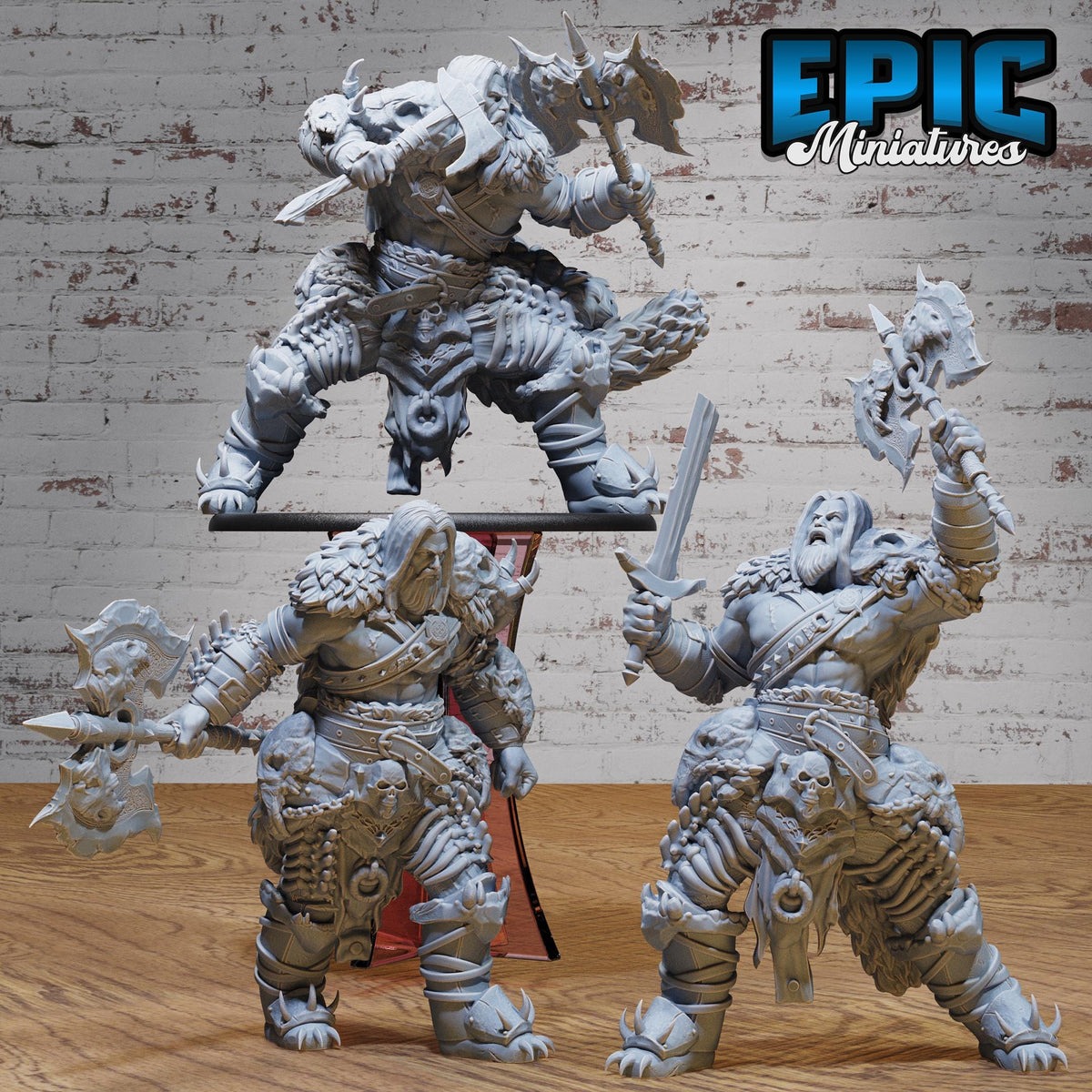 Huge Giant Dragon Hunter Set of 3 DND miniatures group photo Age of Dragons