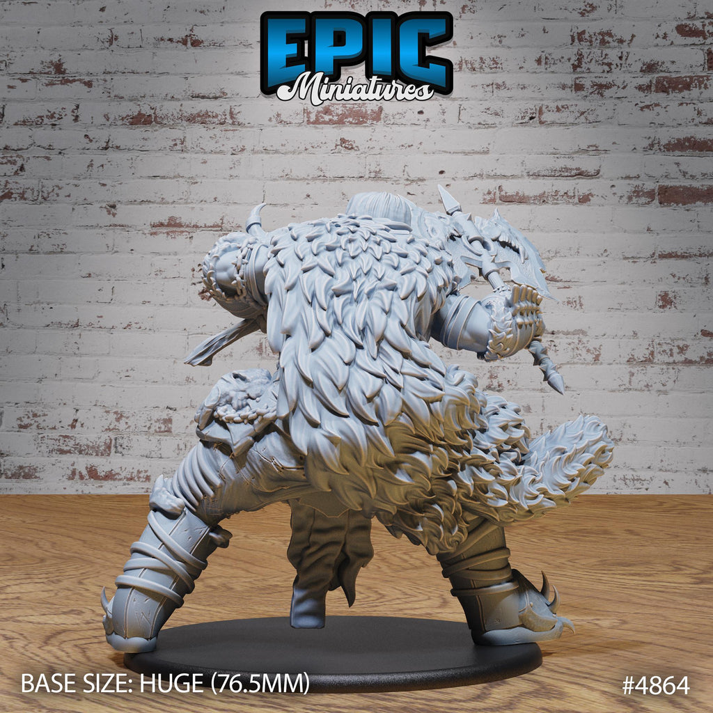 Huge Giant Dragon Hunter Option #4864 back DND miniature Age of Dragons 16k resin