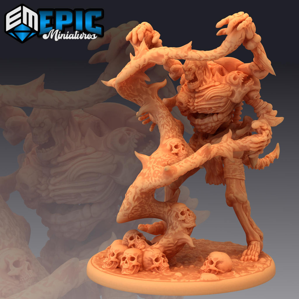 Human Bone Golem Golem 1 front DND miniature Restless Bones 16k resin