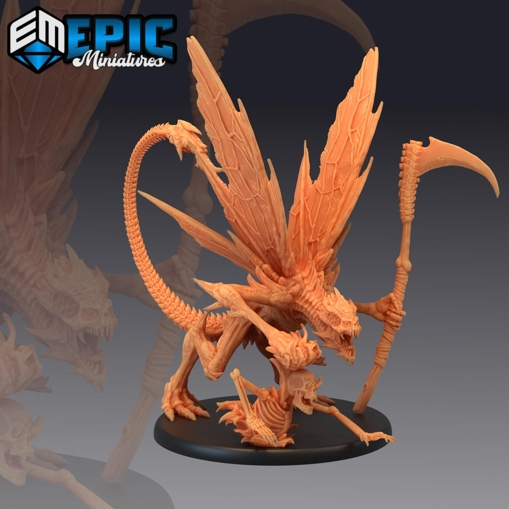 Bone Devil Sword front DND miniature Restless Bones 16k resin