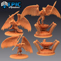 Vulture Demon Set of 4 DND miniatures group photo Restless Bones