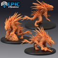 Barghest Set of 3 DND miniatures group photo Restless Bones