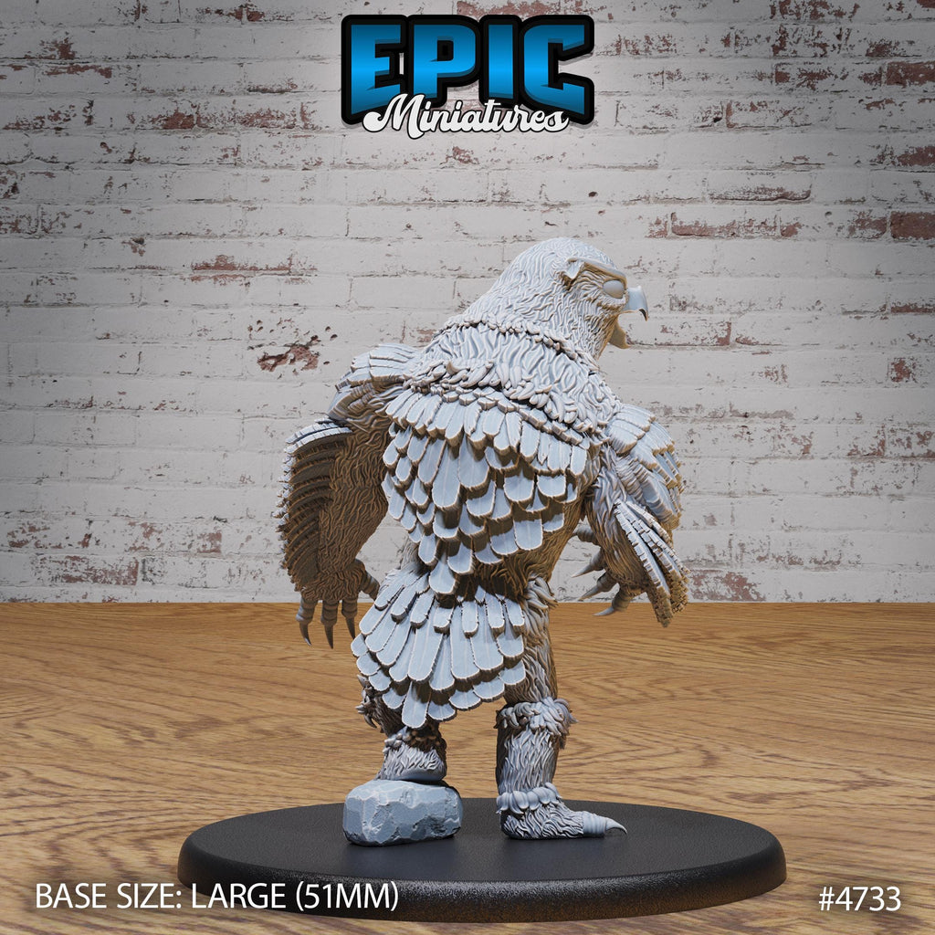 Fabled Owl Bear Option #4733 back DND miniature Old Fables 16k resin