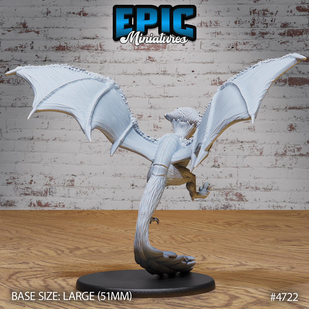 Owl Wyvern Option #4722 back DND miniature Old Fables 16k resin