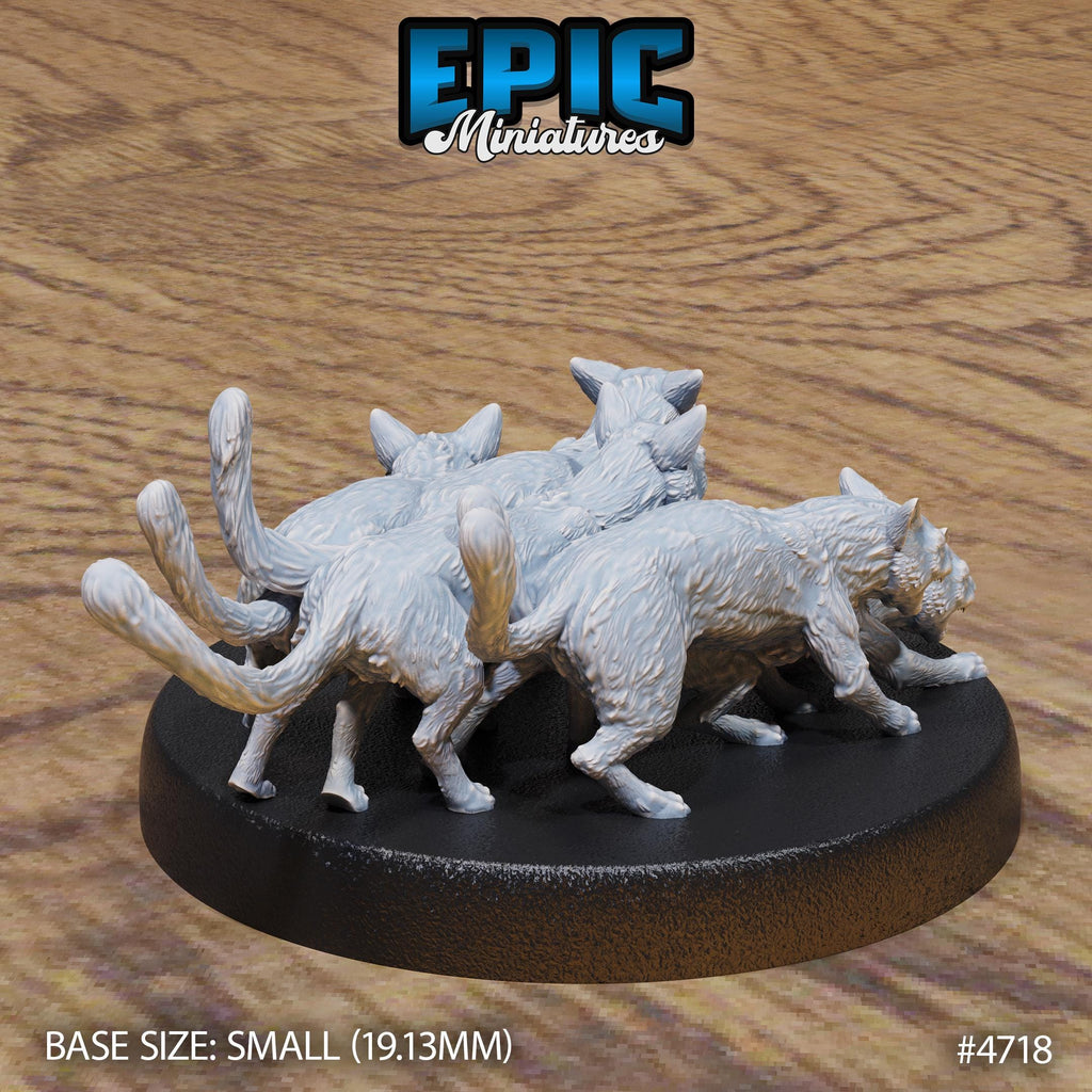 Cat Swarm Option #4718 back DND miniature Old Fables 16k resin