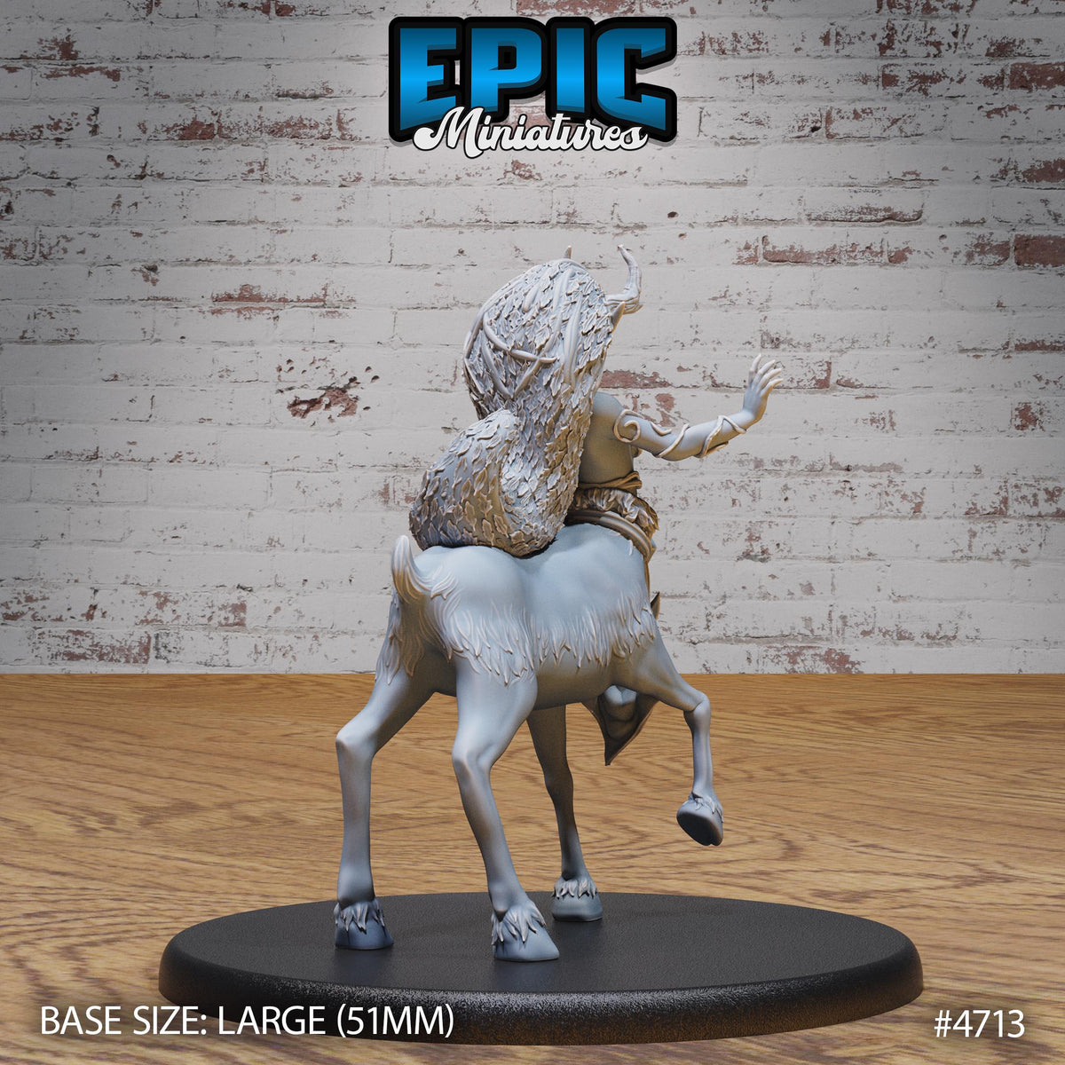 Faun Druid Option #4713 back DND miniature Old Fables 16k resin