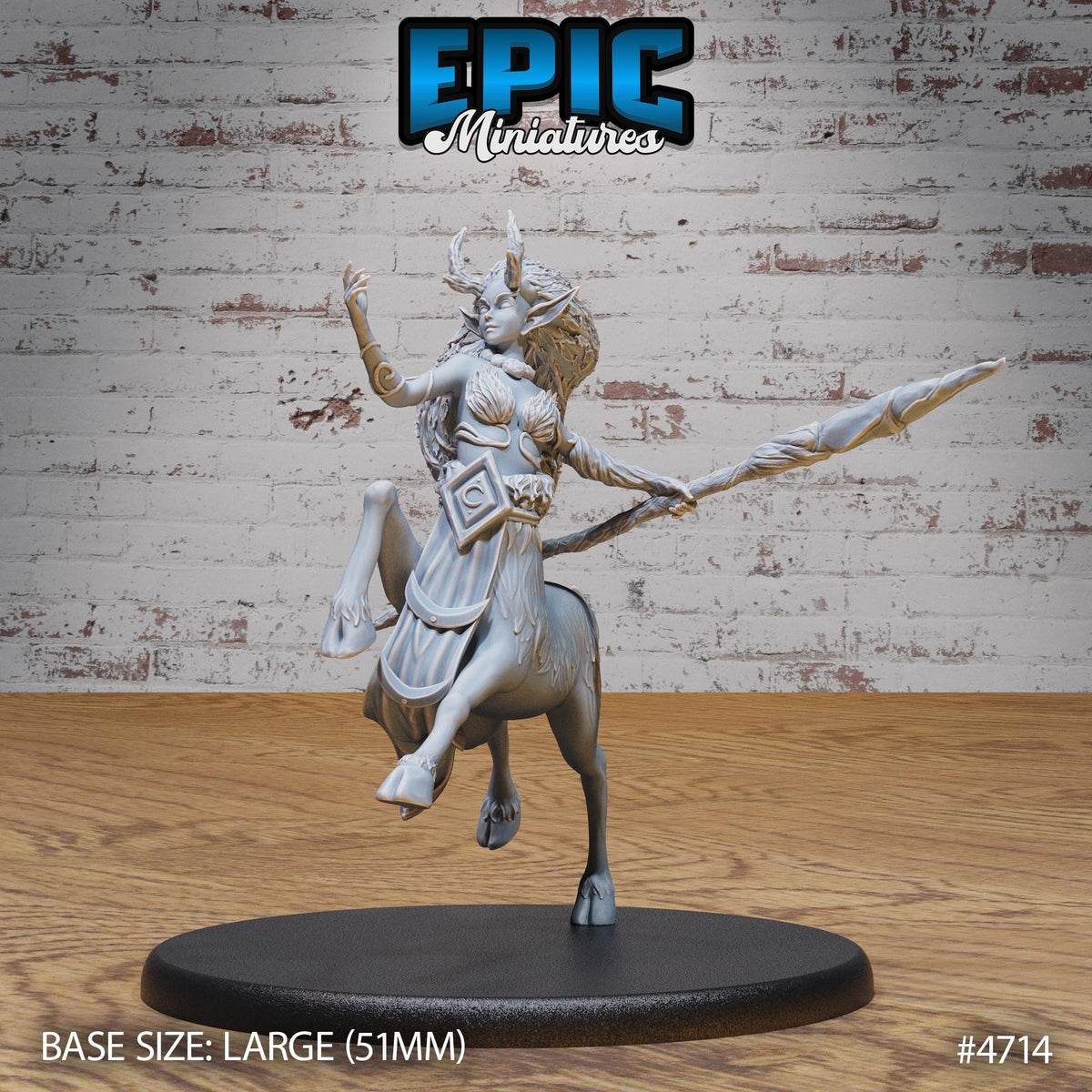 Faun Druid Option #4714 front DND miniature Old Fables 16k resin