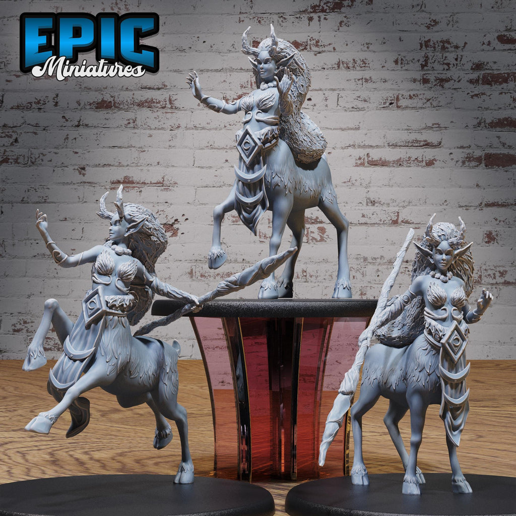 Faun Druid Set of 4 DND miniatures group photo Old Fables